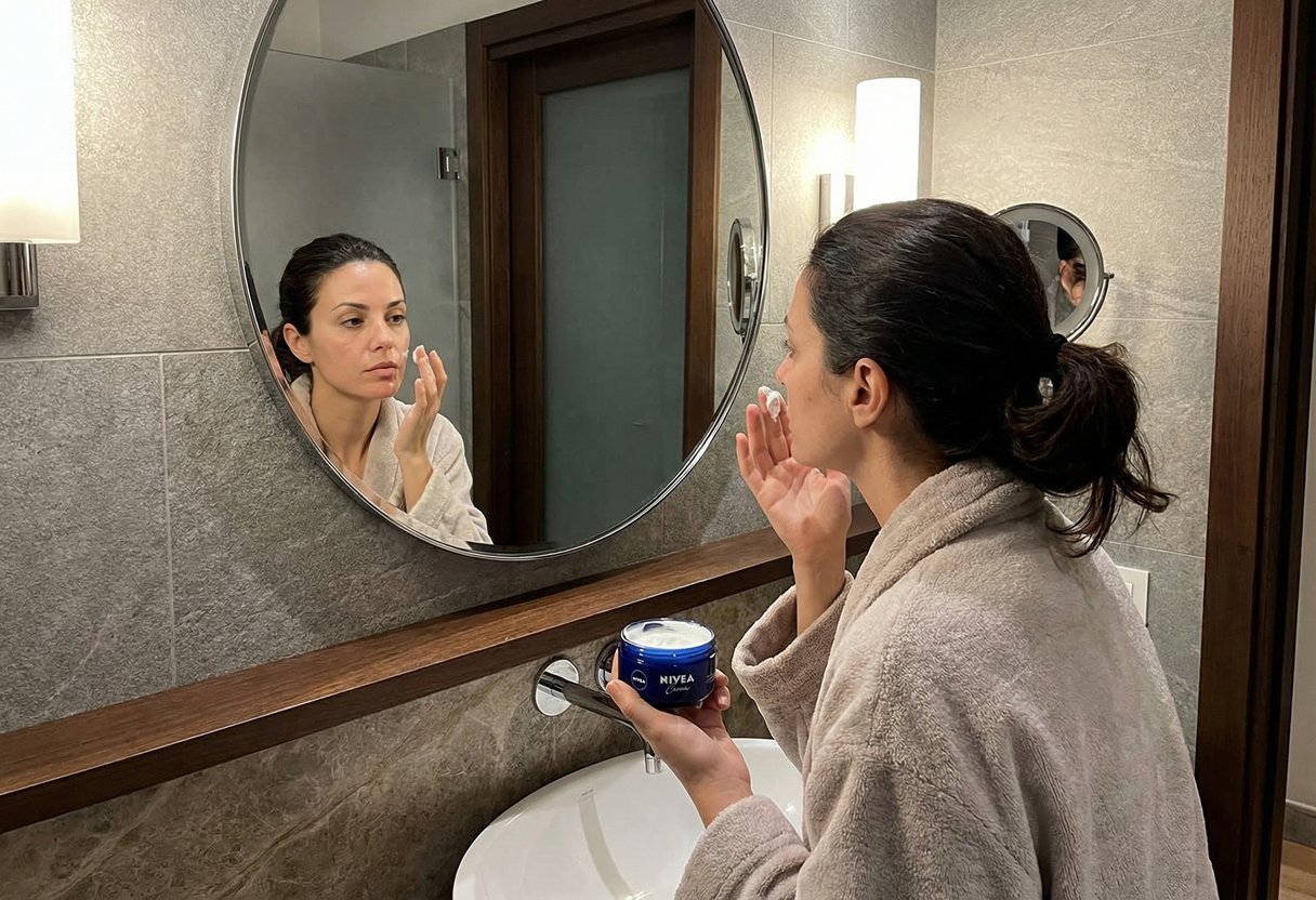 Ho Applicato La Crema Blu Nivea Solo Su Un Lato Del Viso Ogni Sera Il Risultato Dopo Una Settimana E Sorprendente