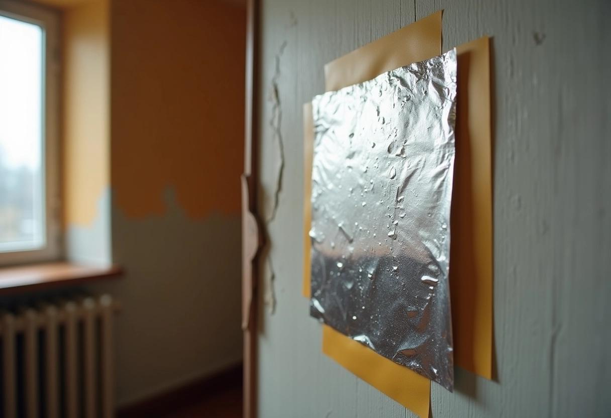 Le tue pareti sembrano asciutte ma questo test con l'alluminio rivela l'umidità che ti fa alzare il riscaldamento