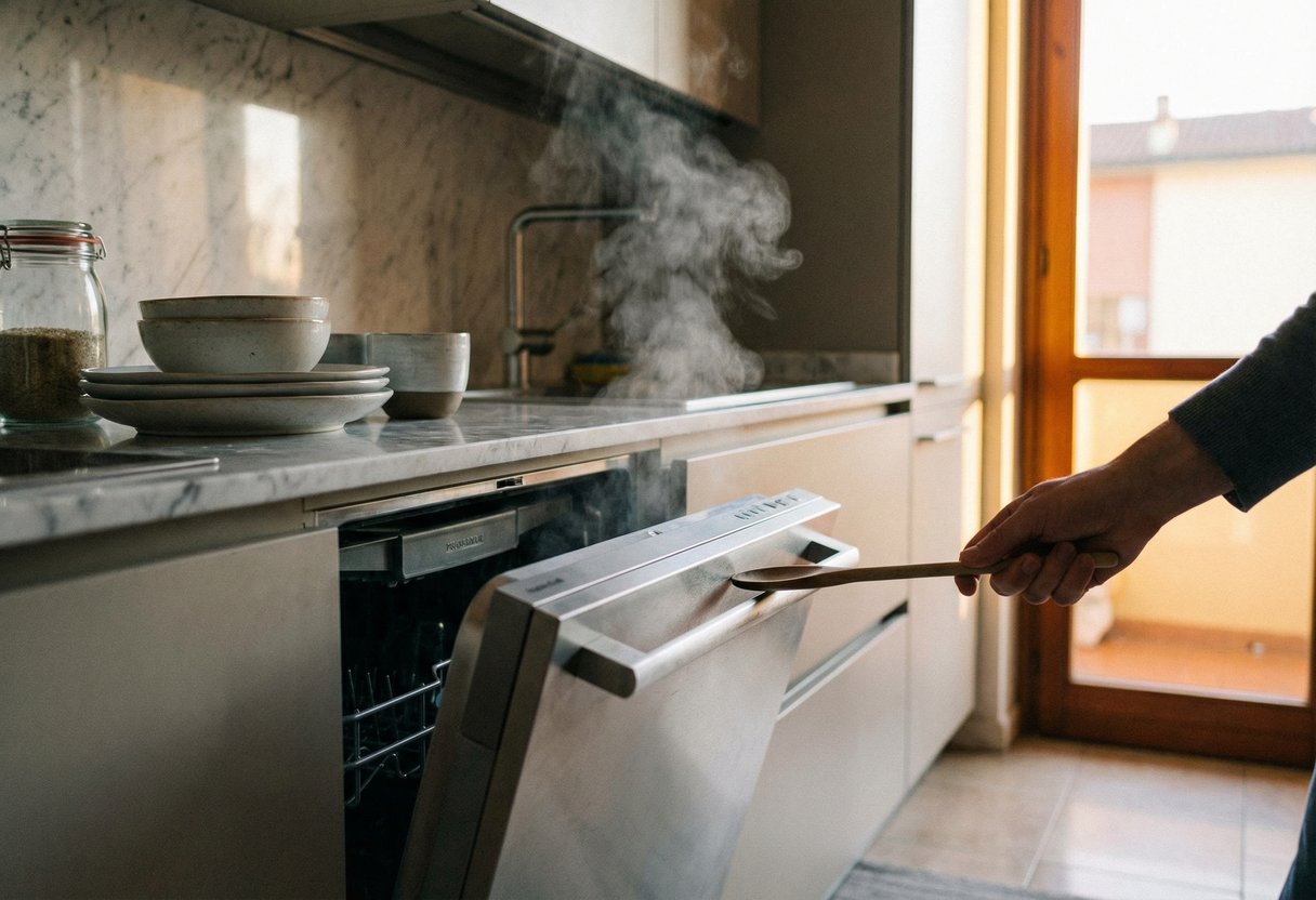 Un Semplice Cucchiaio Di Legno Nella Lavastoviglie Basta Per Asciugare I Bicchieri Meglio Dei Programmi Di Alta Gamma